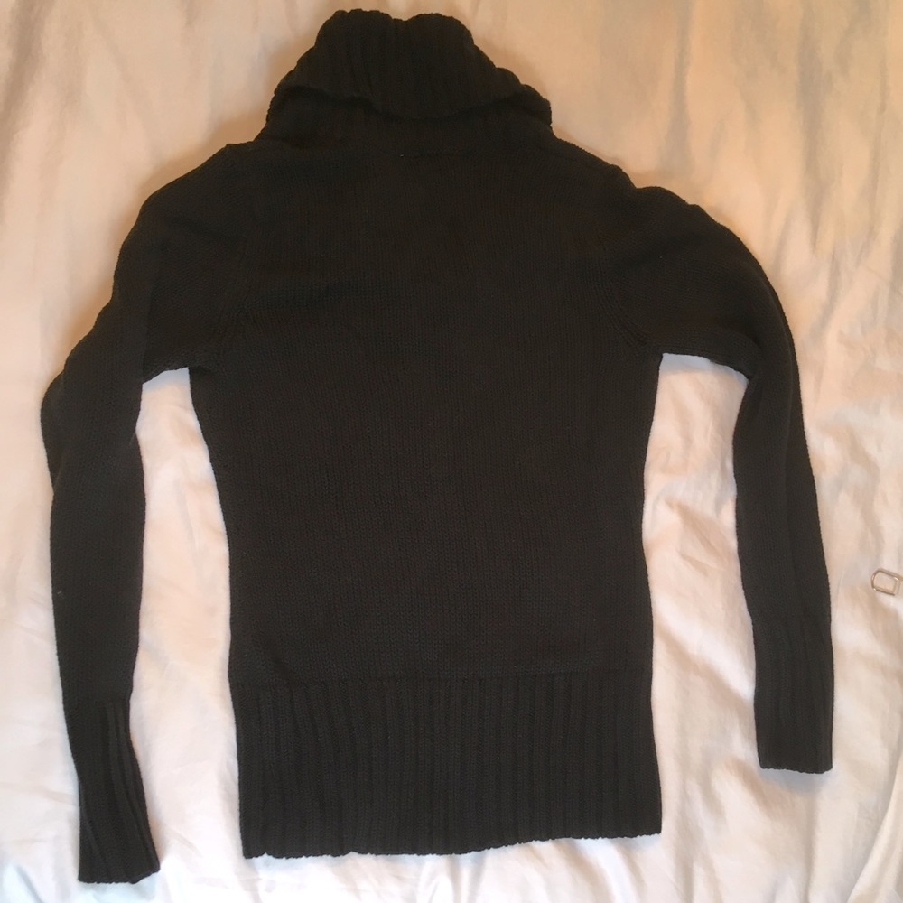 White House Black Market Black Cowl Neck Sweater